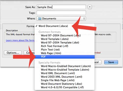 save powerpoint for mac 2011 as pdf with notes